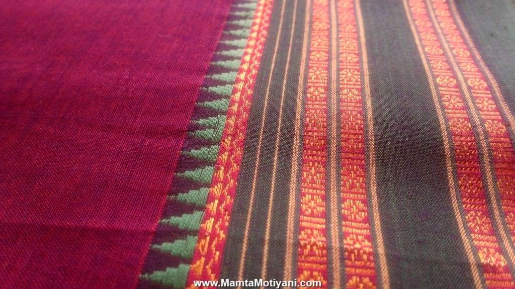 Burgundy Sari Fabric By The Yard Designer Indian Fabrics