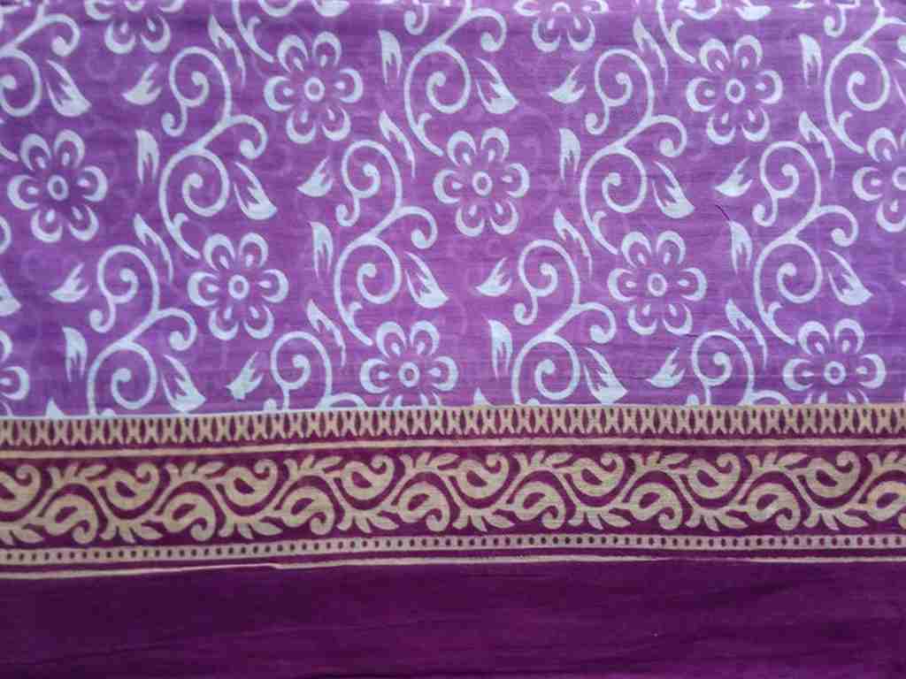 Lilac Purple Sari Fabric By The Yard Designer Handmade Fabrics