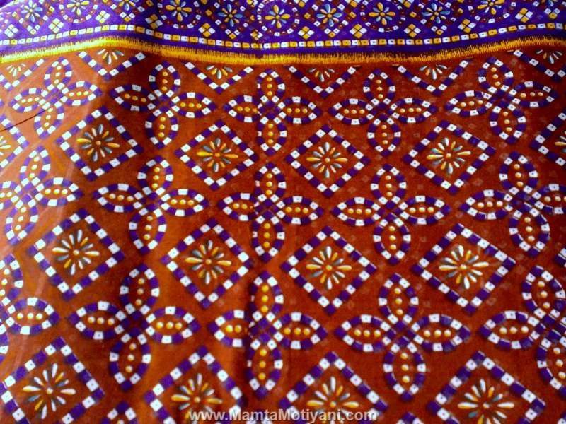 Brown Tie Dye Sari Fabric By The Yard Unique Fabrics